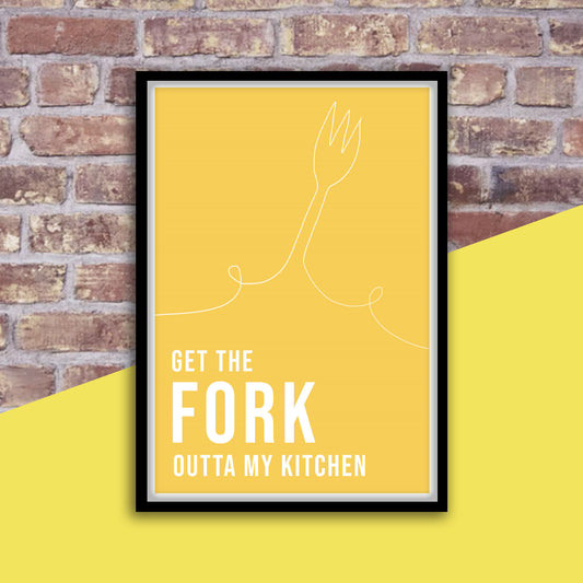 Get The Fork Artwork Poster Print