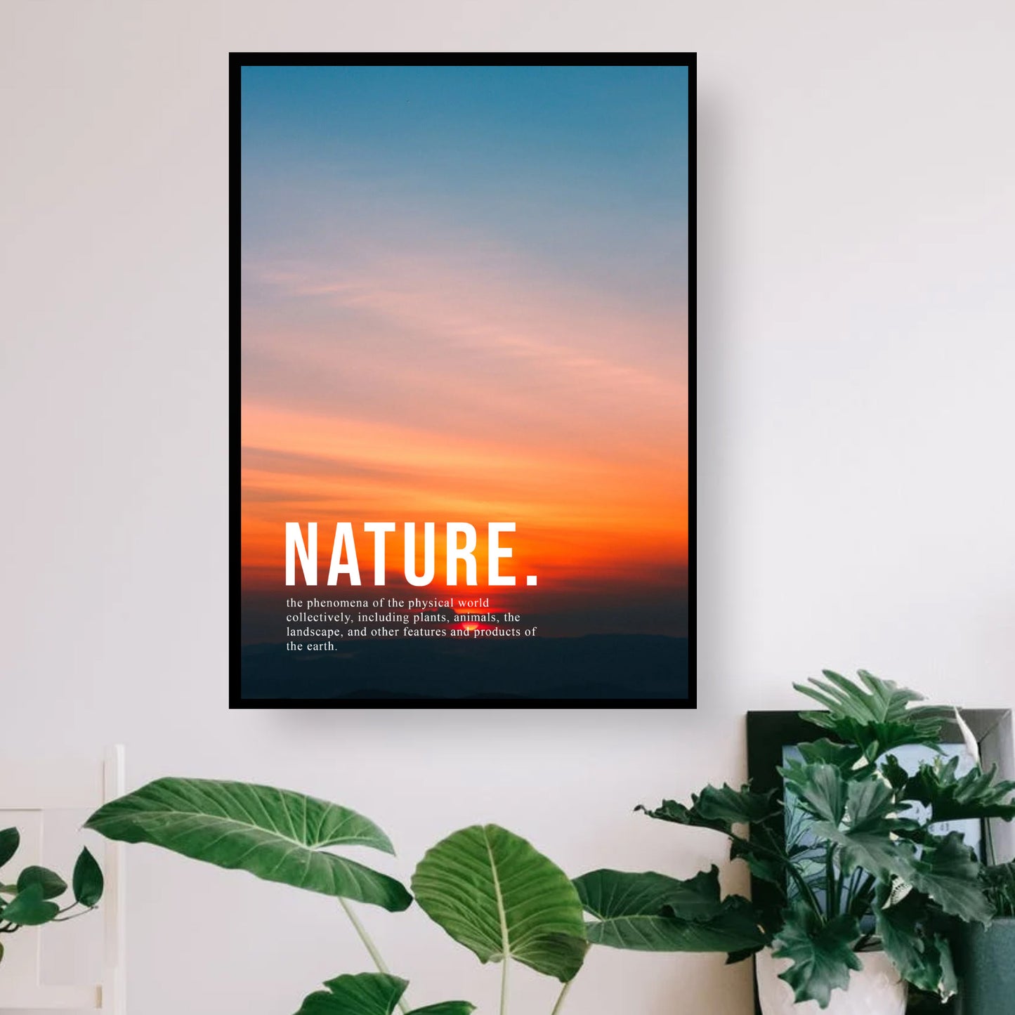 Nature Sunset Artwork Poster Print